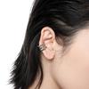 Diseño nicho irregular clip de hueso de oreja de tres capas femenino estilo dulce y cool moda personalidad aretes sin oreja 2023 Nuevo