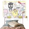 Telón de Fondo para Fotos Lindo Estilo Ins Ilustración Femenina Decoración de Habitación Mesita de Noche Dormitorio Tela Colgante de Pared para Transmisión en Vivo