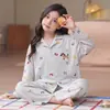 Pijama infantil para primavera y otoño, de manga larga, 100% algodón, para niños mayores y niñas pequeñas, nuevo 2026, ropa de casa de dibujos animados dulce para niñas