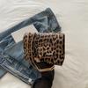 2025 Novo Estilo Simples Estilo Ocidental Commuter Retro Simples Moda Leopardo-estampa Corrente Ombro Crossbody Retro Pequena Bolsa Quadrada para Mulheres
