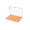 Paquete de 20 Tapones para Dormir de Silicona Azul para Niños, Antirruido, Impermeables para Natación, Tapones de Silicona en Caja Cuadrada