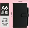 Cuaderno A6 con Tacto de Piel, Bloc de Notas de Negocios, Personalizable con Logo, Cuaderno de Bolsillo Portátil, Portalápices A6, Cuaderno Pequeño con Cierre Magnético