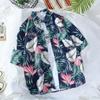 Camisa Vintage Hawaiana de Manga Corta de Corea del Sur para Hombre y Mujer Estilo Hong Kong Chic Suelta para Pareja Playa Marítima Color Camisa de Moda