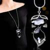 Moda coreana, nuevo temperamento Joker, cadena de suéter con borlas de cristal a la moda, collar largo para mujer, accesorios de ropa al por mayor