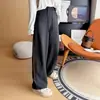 ¡Puntos extra por esconder la carne! Pantalones casuales de pierna ancha tipo guadaña con bloques de color patchwork y cintura elástica para mujer, versátiles, fluidos y adelgazantes para figura de pera