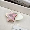 Pasador de Acetato con Pedrería en Forma de Corazón Estilo Coreano, Pinza para Flequillo Estrella, Pinza Lateral, Accesorio Versátil para el Cabello para Mujeres al por Mayor