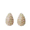 Pendientes de Perla Gotas de Agua Retro Franceses para Mujer Lujo Ligero Diseño de Nicho Coreano Pendientes Elegantes de Perla Coma Pendientes