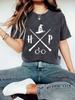 Camiseta de manga corta con cuello redondo y estampado de patrón de ropa de verano para mujer de Amazon, estilo informal, a la moda, con estampado de comercio exterior, estilo europeo y americano