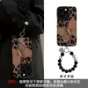 Pulseira Borboleta Estampa Leopardo Adequada para Capa de Celular Apple 16 iPhone 17 Pro Max Silicone Pele de Ovelha 15 Retrô 14 Macia