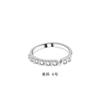 Anillo de pareja con letra V en plata esterlina s925 para hombres y mujeres, anillo de moda de nicho de alta gama, simple y con estilo, regalo festivo.