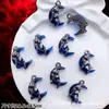 Accesorios de Estilo Oscuro Estilo Europeo y Americano Mariposa Negra Pistola Cruz de Rosa Colgante Pulsera de Cuentas DIY Collar