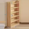 Estantería de almacenamiento de madera maciza para sala de estar, estantería infantil integrada simple, estantería de varios niveles para el hogar para dormitorio y jardín de infantes, modelo nuevo