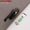 Aleación de aluminio cerradura de media luna bidireccional gancho de ventana universal cerradura gancho de bloqueo de acero inoxidable seguridad antirrobo accesorios para ventana de corredera y abatible