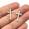 Pendente de cruz de liga de zinco de metal retrô estilo europeu e americano acessórios para joias diy atacado
