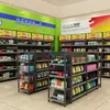 Estanterías de Supermercado de Cuatro Columnas, Exhibidores para Tiendas de Conveniencia, Tiendas para Madres y Bebés, Papelerías, Tiendas Pequeñas, Estanterías Personalizadas para Aceites Comestibles y Bebidas