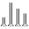 En Stock Gb2673 Tornillos Antirrobo Torx Avellanados Acero Inoxidable 304 Tornillos Antirrobo Cabeza Torx con Poste