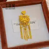 Tienda de Oro Mismo Estilo Arena Dorada Candado Lirio de los Deseos Borla Colgante de Bolso Collar Flores Florecientes Cadena para Suéter de Boda Nuevo Estilo Chino