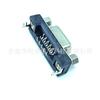 Placa-mã tipo placa rebaixada VGA15P terminal frontal centralizado placa rebaixada 0,8 resistente a alta temperatura conector D-SUB 15P preto