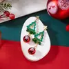 Aliexpress Venta Caliente Transfronteriza Pendientes de Navidad Diseño Geométrico Creativo de Dibujos Animados Pendientes con Colgante de Árbol de Navidad y Campana para Mujer