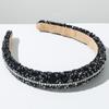 Diadema de Esponja de Nuevo Color Transfronteriza Diamante Completo Super Brillante Temperamento Accesorios para el Cabello Diadema de Alta Gama para Combinar con Todo Tarjeta para el Cabello