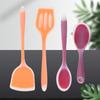 Nueva espátula de silicona, colador, cuchara sopera, menaje de cocina, apto para el hogar, cocina, horneado, juego de cuatro piezas, venta directa de fábrica