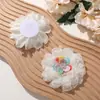 Estilo Original de Princesa Flor Arcoíris Suave Corazón Malla Rosa Accesorios para el Cabello DIY Zapatos y Sombreros Ramillete Accesorios para Ropa