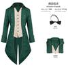 Amazon Europeo y Americano Nuevo Esmoquin Navideño Ropa Retro Medieval Abrigo de Media Longitud Punk Pajaritas para Hombre
