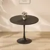 Mesa redonda, mesa de negociación simple tipo tulipán blanca de ocio, mesa de comedor nórdica para cafetería y tienda de té con leche, mesa redonda pequeña y sillas para balcón