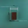 Saco Plástico Transparente Perfurado com Zíper Brincos Joias Saco Selado Espessado Armazenamento de Joias Pulseiras Saco Anti-Oxidação