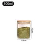 Pote de Vidro Selado Transfronteiriço Pote de Vidro Borossilicato para Chá Pote de Armazenamento de Frutas Secas Cereal Doce Pote de Vidro com Tampa