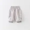 Pantalones para Bebé Niño 2026 Verano Nuevo Estilo Pantalones Cortos para Bebé Delgados Transpirables Estilo Coreano Versátiles Pantalones Anti-Mosquitos para Niños