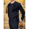 Nueva Sudadera de Cuello Redondo de Alta Gama para Hombre Forrada de Polar Otoño e Invierno 2026, Gruesa y Elegante, Versátil y Cálida, Camiseta de Manga Larga Básica