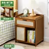 Mesita de Noche Simple Madera Maciza Pequeño Gabinete Almacenamiento Lujo Ligero Dormitorio Mesita de Noche Simple Estilo Nórdico Europeo Moderno Mini