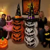 Comercio Electrónico Transfronterizo Hombre Calabaza Inflable de PVC Tumbler de Halloween Luz Luminosa Decoración Exterior para Hogar y Patio