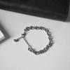 Pulseira Masculina e Feminina Estilo Europeu e Americano Simples Versátil Empilhável Lisa Corrente Osso de Cobra Corrente O Aço Titânio Unissex Personalizado Joias Hip-Hop