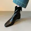 Conjunto botas de couro super justas botas justas bico fino estilo francês britânico moda sem limites bonito moderno adulto botas de salto grosso botas de tornozelo