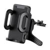 Suporte para celular do carro ventosa suporte para navegador de carro saída de ar ajuste de 360 graus clipe de telefone móvel multifuncional