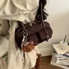 Bolsa de ombro moderna com múltiplos bolsos para mulheres, bolsa estilosa para sob o braço da moda primavera 2026, bolsa Boston para o dia a dia