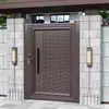 Puertas de Aleación de Aluminio de Apertura Simple y Doble Acero Inoxidable Estilo Chino Nuevo Puerta de Patio Villa Puerta de Entrada Casa de Campo Grande Construida por Uno Mismo Puerta de Jardín