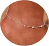 Tobillera con Colgante de Zirconia Cruzada Estilo Joven de Lujo 2025 Moda Simple Cadena de Tobillera de Moda para Damas