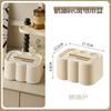 Caja de Pañuelos Creativa de Lujo Ligero Ins Viento Crema Caja de Almacenamiento de Servilletas para Montar en la Pared Hogar Sala de Estar Mesa de Centro Caja de Papel