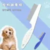 Peine Facial para Gato y Perro, Peine para Pelo de Boca, Peine de Hilera para Mascotas, Miniopeine de Dientes Densos, Peine Denso para Gato, Peine de Acero para Piojos y Pulgas de Perro