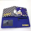 Cartera Infantil de Sonic the Hedgehog Caricatura Estudiante Corta Estampada Cartera para Niños Niñas Cambio