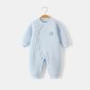 Ropa de bebé otoño e invierno nuevo traje Hayak acolchado de algodón para bebé para hombre recién nacido primavera y otoño mono cálido y grueso
