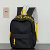 Mochila Escolar Estilo Ins Transfronteriza para Niñas con Diseño de Letras, Mochila Ligera para Estudiantes de Secundaria y Preparatoria, Mochila con Compartimento para Computadora de 15 pulgadas, Estilo Nicho