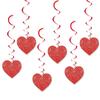 Decoración transfronteriza de San Valentín amor AMOR bandera adornos en espiral XOXO traje de flores venta al por mayor personalización