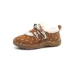 Zapatos Birkenstock Peludos de Punta Redonda sin Cordones Estilo Retro para Mujer 2026 Otoño/Invierno Nuevo Estilo Estilo Bosque Suela Gruesa Forro de Felpa Zapatos de Algodón Cálidos