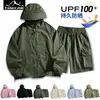Traje de Protección Solar para Hombre Nuevo Verano Ropa de Protección Solar Shorts de Secado Rápido Transpirables para Exteriores Ropa Casual para Pareja Traje Anti-UV