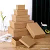 Caja de Regalo para Boda Caja de Regalo para el Festival del Bote del Dragón Caja Rectangular Grande Negra Roja Caja de Empaque con Tapa y Base de Papel Kraft