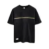 Camiseta Masculina de Manga Curta Versátil Estilo Americano Peso Pesado Gola Redonda Patchwork Verão 2026, Tendência Loose Fit Tamanho Plus